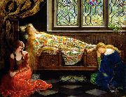 John Maler Collier The sleeping beauty oil on canvas